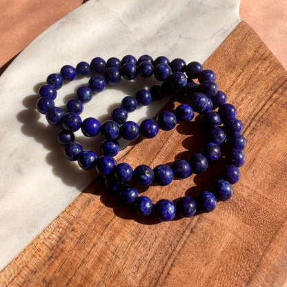 Genuine  Blue Lapis Bead Bracelet | Gradient Jade Luck Blessing Bracelet | crystal healing | perfect gift | natural gemstone