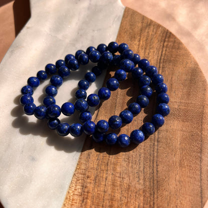 Genuine  Blue Lapis Bead Bracelet | Gradient Jade Luck Blessing Bracelet | crystal healing | perfect gift | natural gemstone