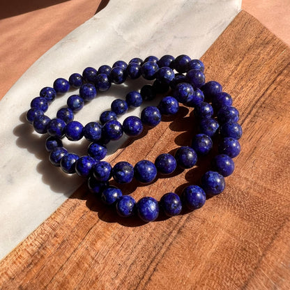 Genuine  Blue Lapis Bead Bracelet | Gradient Jade Luck Blessing Bracelet | crystal healing | perfect gift | natural gemstone