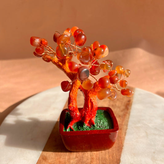 Carnelian Bonsai Tree of life | Gemstones tree | Healing Natural Crystal | Decor Crystal tree | FengShui, EMF Protection |Reiki Healing