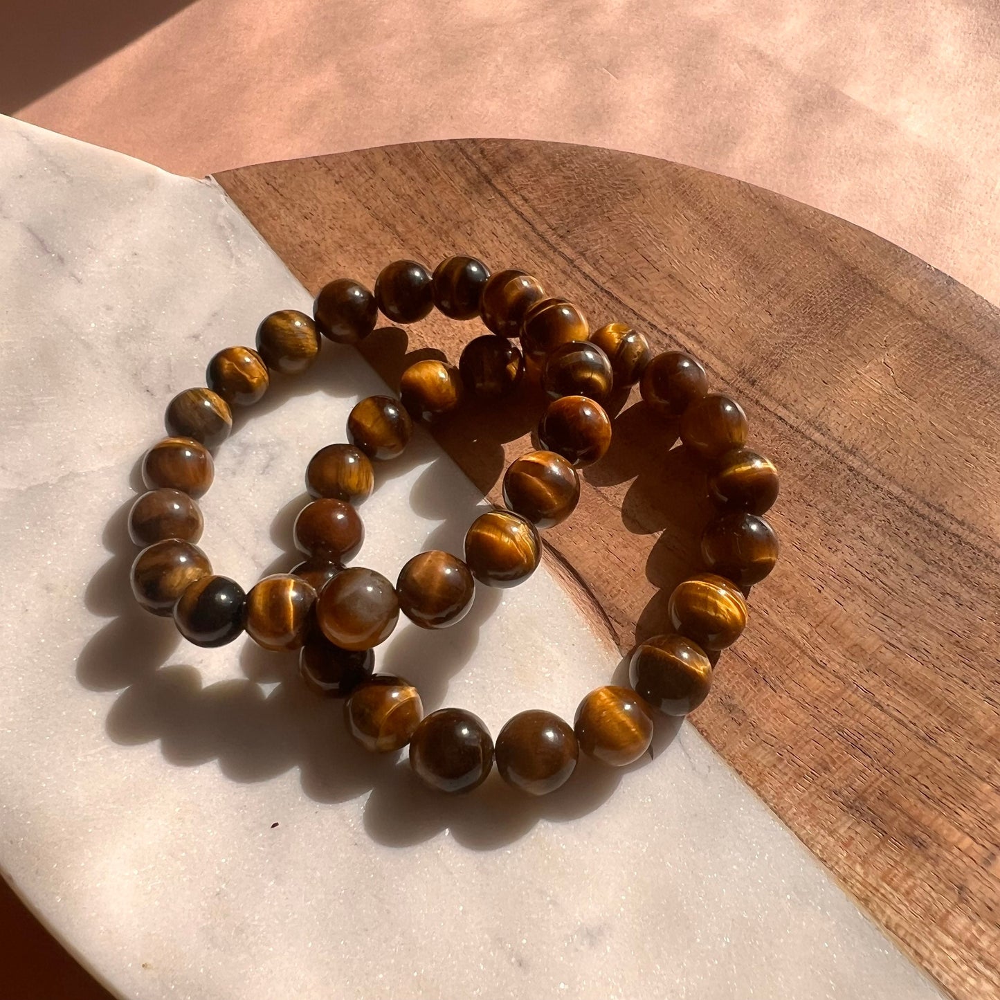 Genuine Tiger’s Eye Bead Bracelet | luck, protection & wealth bracelet  | crystal healing | perfect gift | natural gemstone