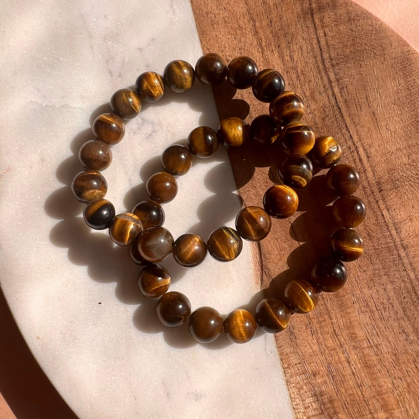 Genuine Tiger’s Eye Bead Bracelet | luck, protection & wealth bracelet  | crystal healing | perfect gift | natural gemstone