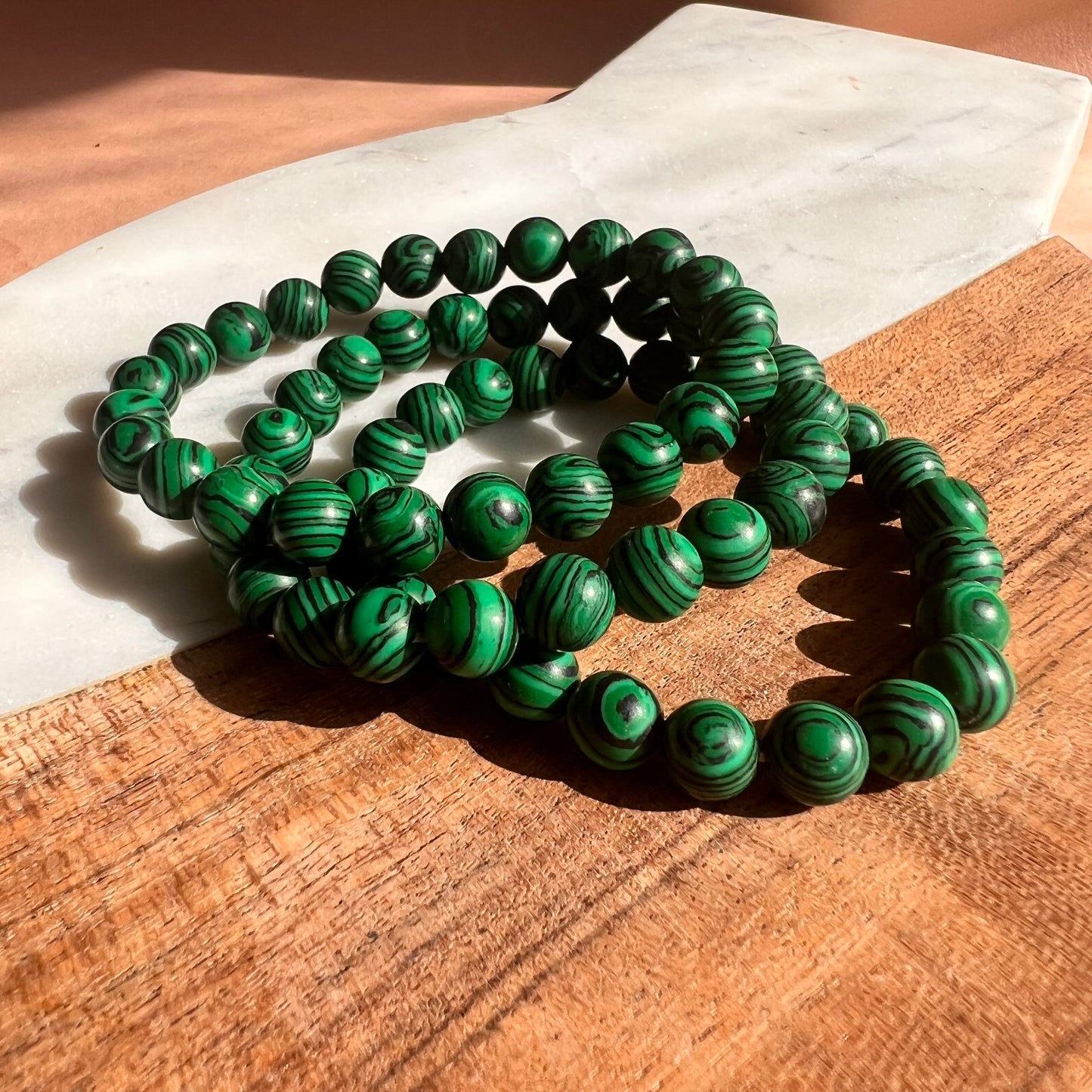 Genuine Tibetan Malachite Bead Bracelet | Transformation Bracelet | crystal healing | perfect gift | natural gemstone