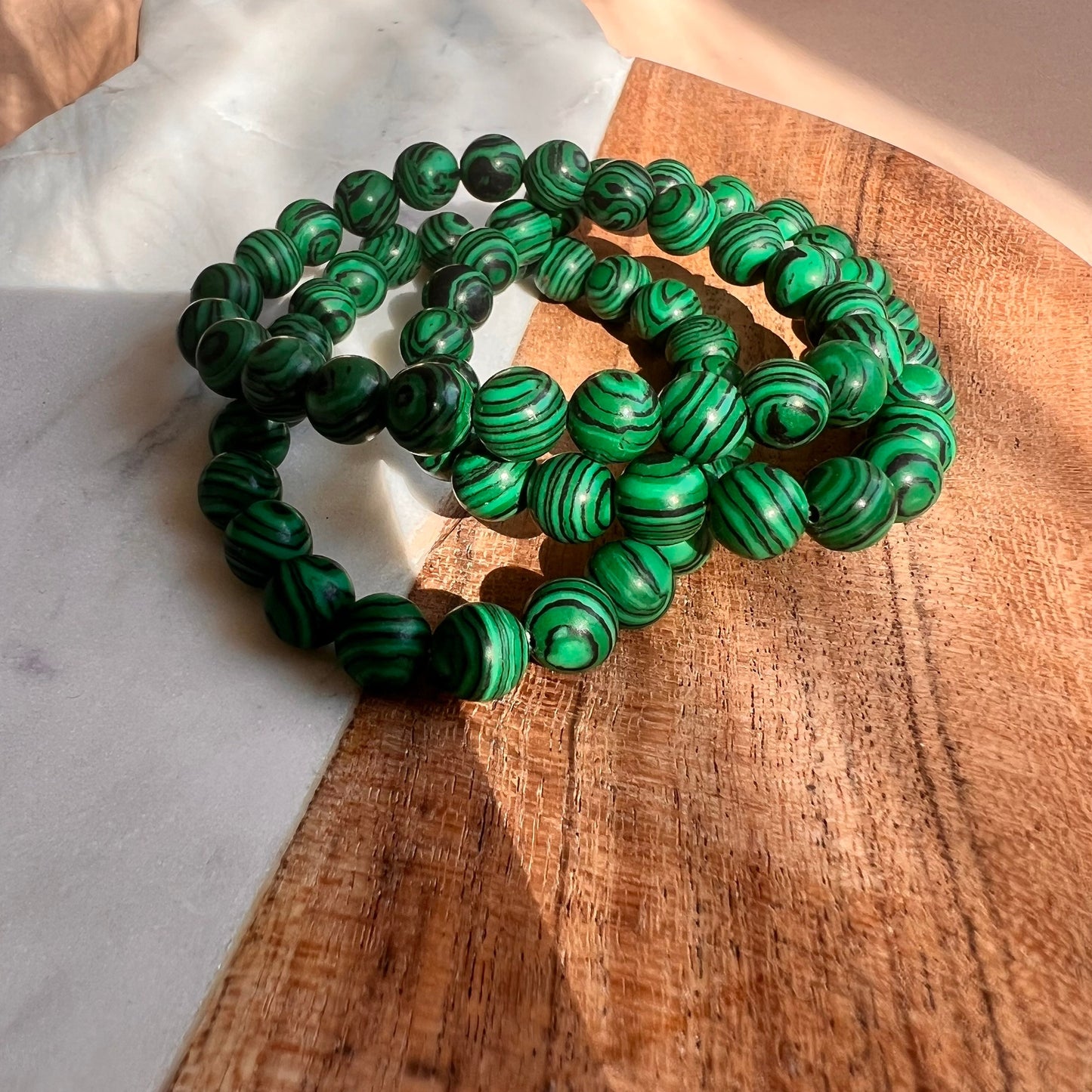 Genuine Tibetan Malachite Bead Bracelet | Transformation Bracelet | crystal healing | perfect gift | natural gemstone