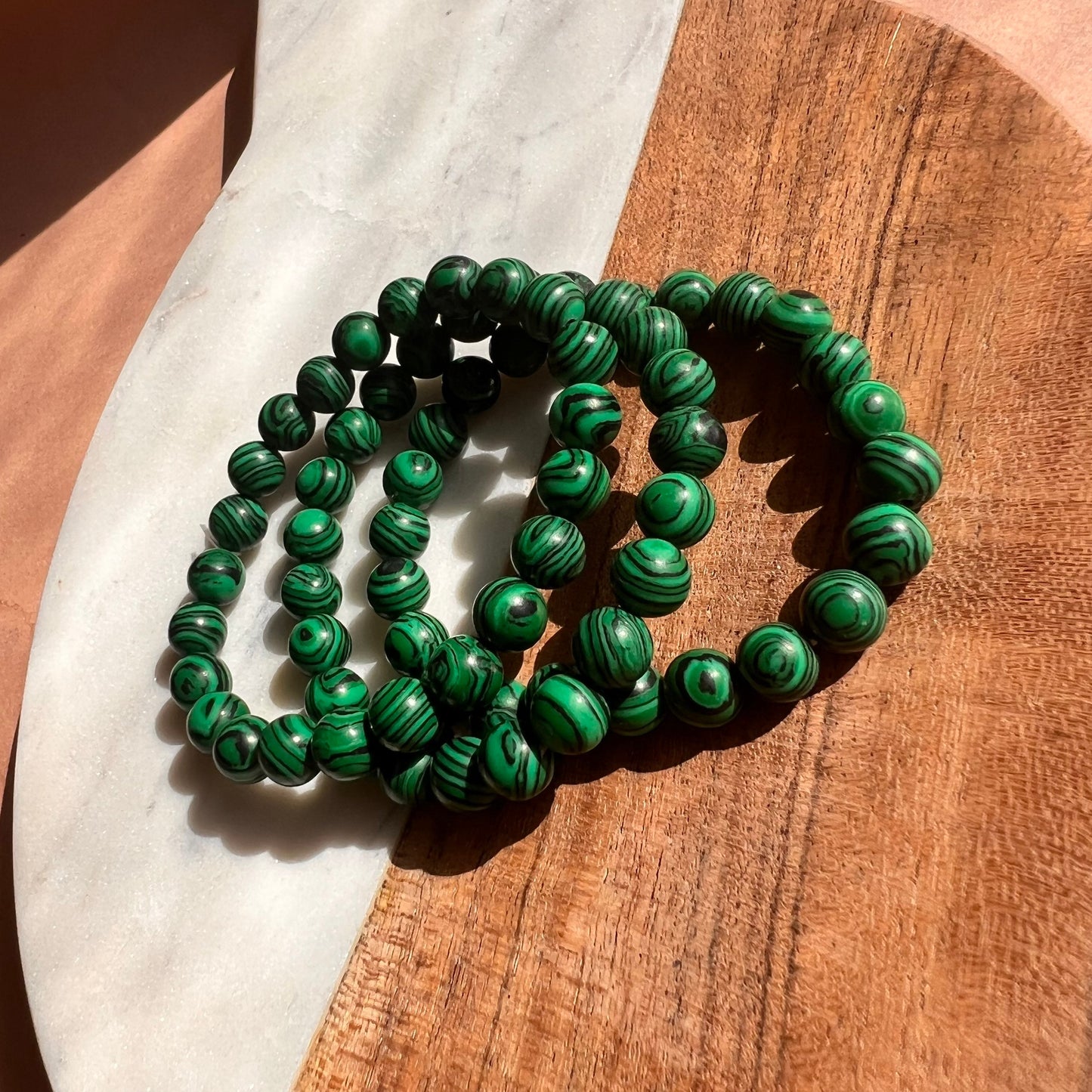 Genuine Tibetan Malachite Bead Bracelet | Transformation Bracelet | crystal healing | perfect gift | natural gemstone