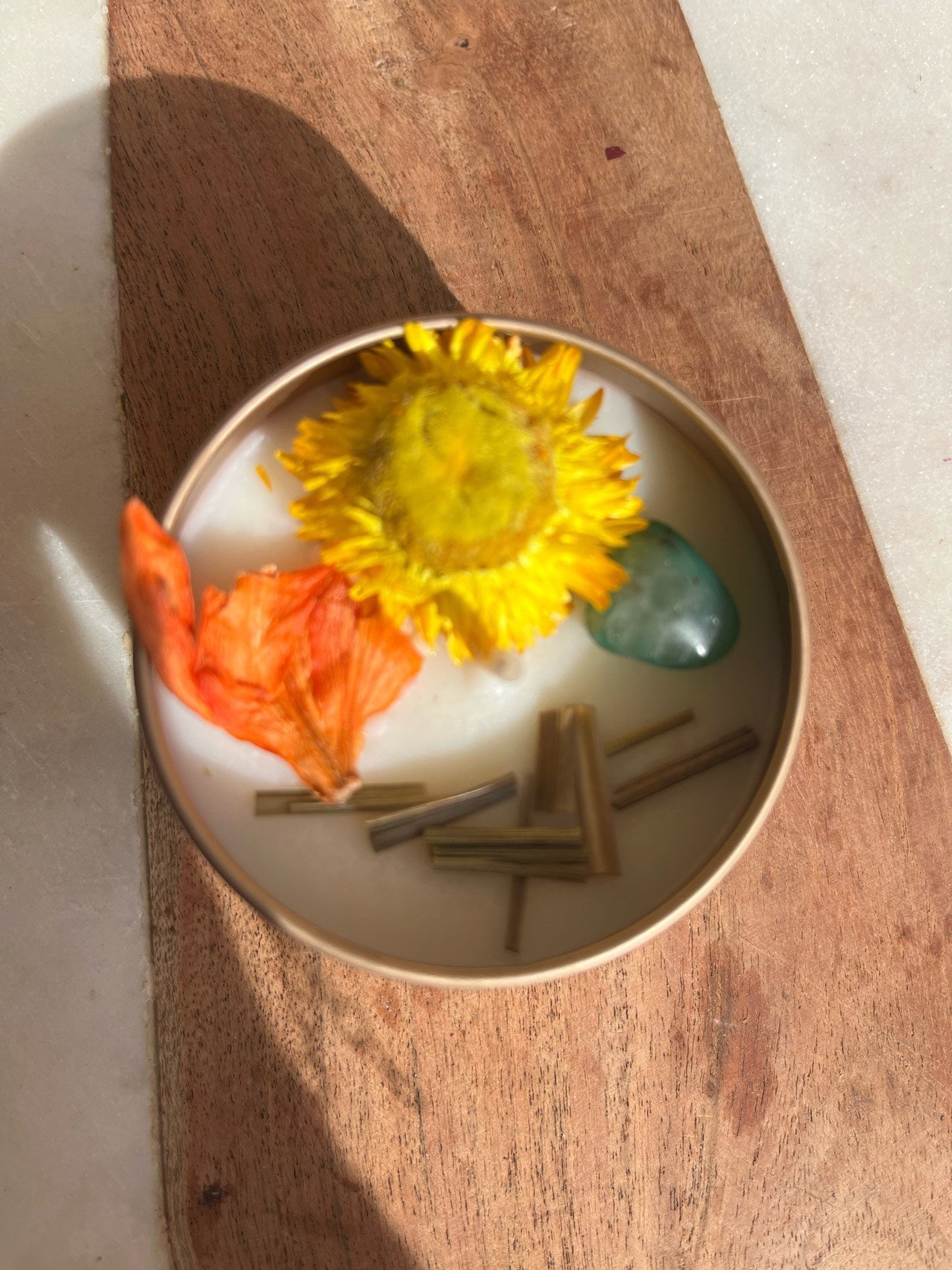 Self Care Box | Crystal Infused candle | Intention Candle | Manifestation Candle | Sage Bundle