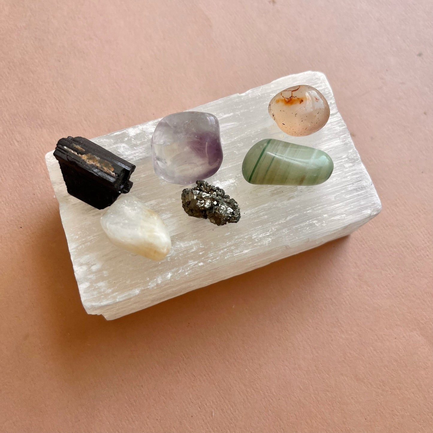 Raw Selenite Charging Plate | Selenite Healing Crystal | Home Decor | Mindful Gift | Raw Crystal | Meditation altar