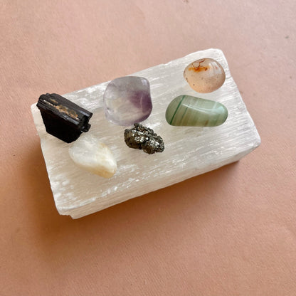 Raw Selenite Charging Plate | Selenite Healing Crystal | Home Decor | Mindful Gift | Raw Crystal | Meditation altar
