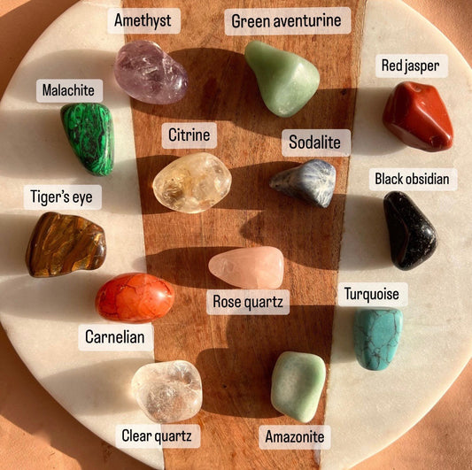 Large Tumbled Stones | Family Birthstones | Self Care Box | Pocket Stone | Crystal Bundle