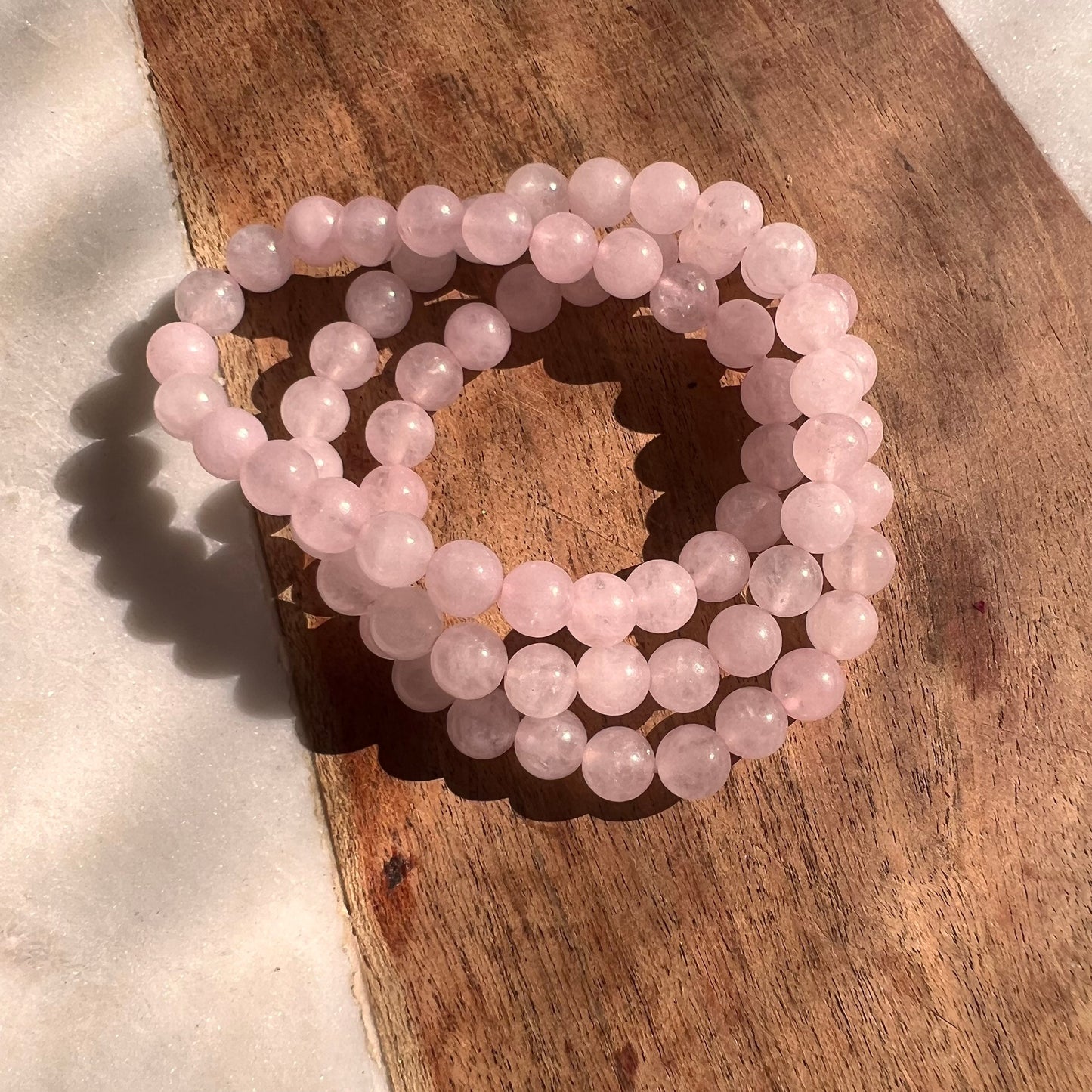 Rose Quartz Bracelet | Pink Beaded bracelet | Strength Bracelet | Beaded Bracelet