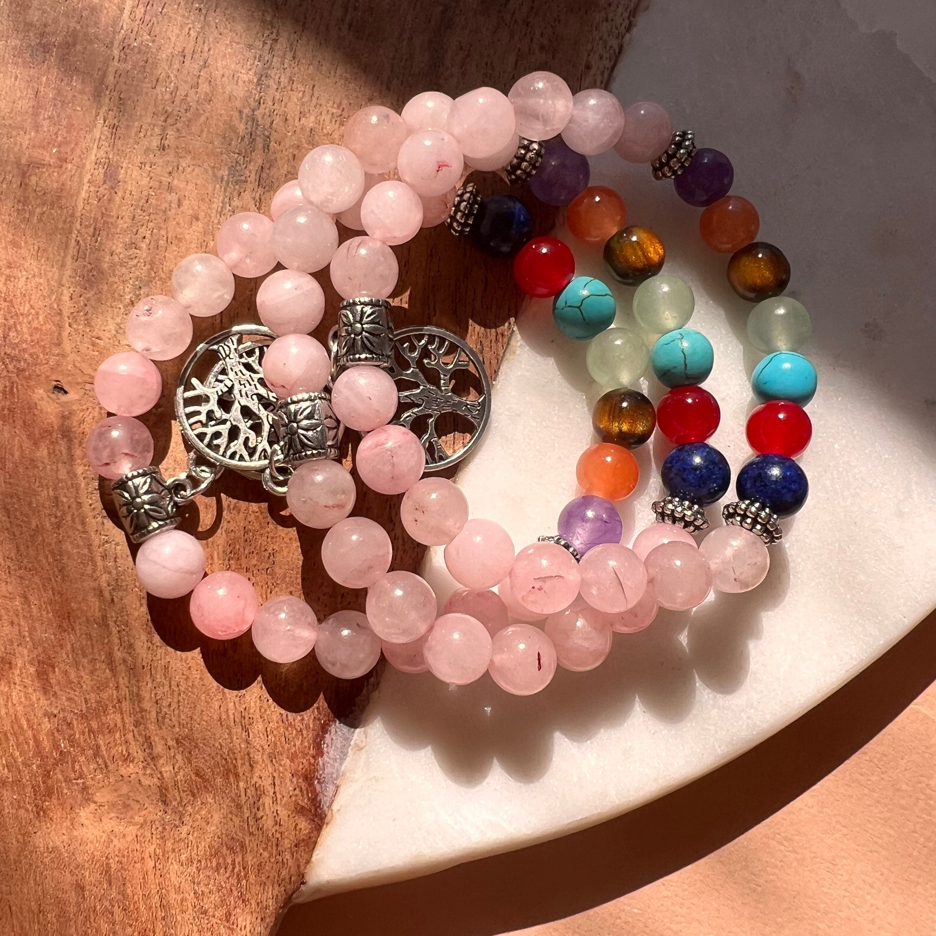 Original Tree of Life Chakra Crystal Bracelet - Healing Stones