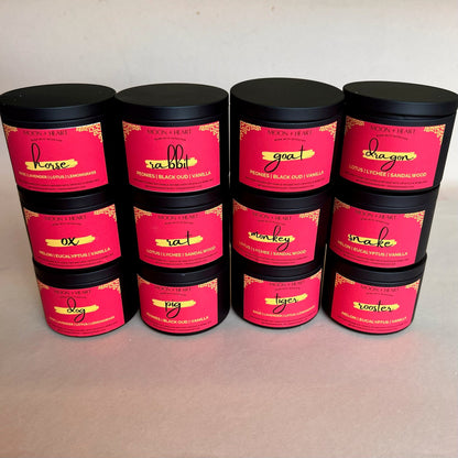 DRAGON Chinese ZODIAC |  Intention Candles | Chinese astrology candle | Manifestation Candle | Animal Zodiac candle