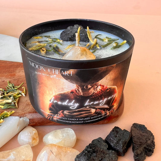 Freddy Krueger Horror Candles | Intention Candle | Spooky Candles | Horror Candles | Homemade candles