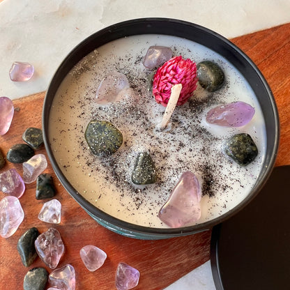 11:11 Candle | Crystal Infused Candle | Intention Candle | Manifestation Candle | Homemade candles