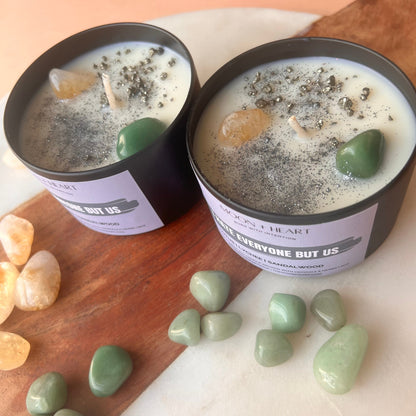 Bestie Best Friend Intention Candle | Intention Candle with crystals | Manifestation Candle | Cool Candles | Crystal Infused Candle