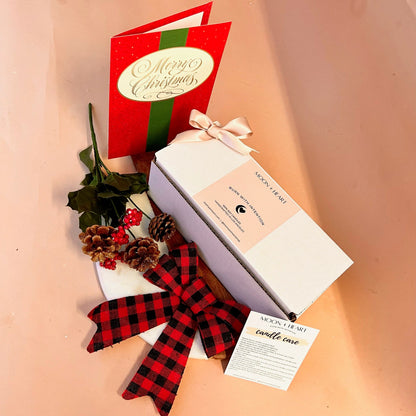 Custom 3 intention candles gift box | Self Care Box | Intention candle | Crystal Infused Candle | Manifestation candle