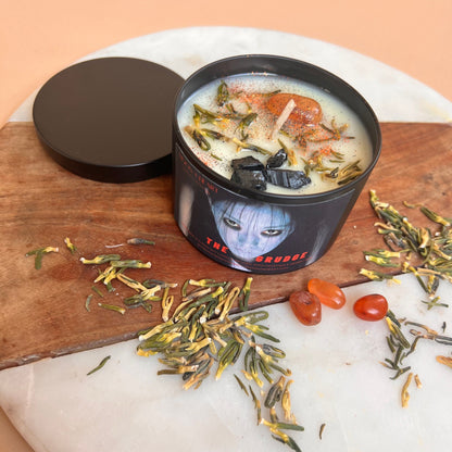 The Grudge Movie Halloween Candle,  Intention Candle, Spooky season gift, Horror Candles, Scary movie Lover