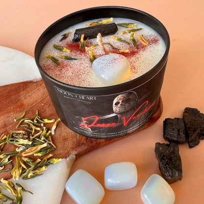 Jason Voorhees Halloween Candle,  Intention Candle, Spooky season gift, Horror Candles, Scary movie Lover