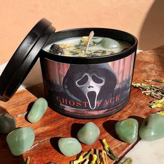 Ghostface Movie Halloween Candle,  Intention Candle, Spooky season gift, Horror Candles, Scary movie Lover