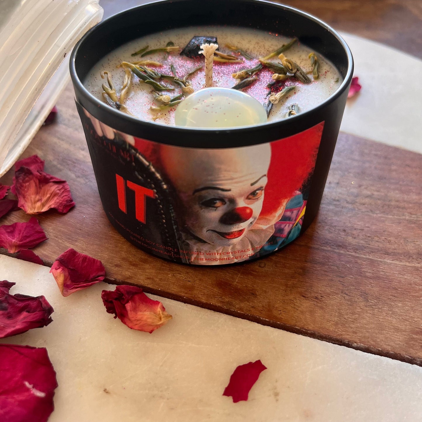 IT clown Horror Candles | Intention Candle | Spooky Candles | Horror Candles | Homemade candles