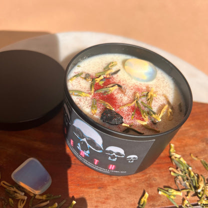 DEATH | Halloween Candles | Intention Candle | Spooky Candles | Scary Candles | Homemade candles