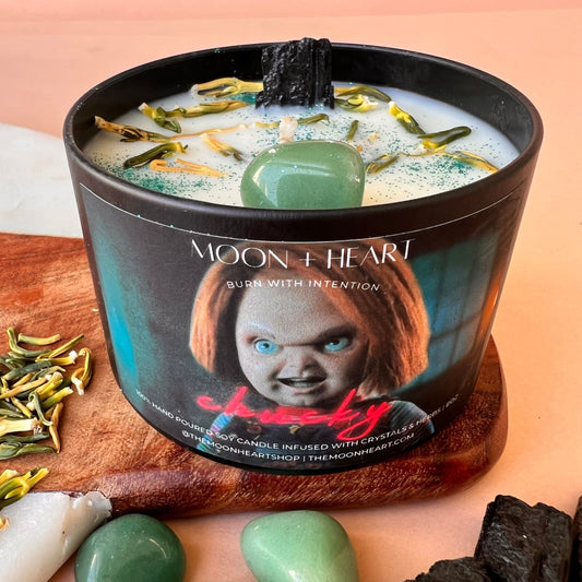 Chucky Movie Halloween Candle,  Intention Candle, Spooky season gift, Horror Candles, Scary movie Lover