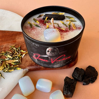 Jason Voorhees Halloween Candle,  Intention Candle, Spooky season gift, Horror Candles, Scary movie Lover
