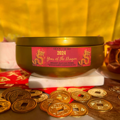 Large 3 Wick Year of the DRAGON candle 16 Oz